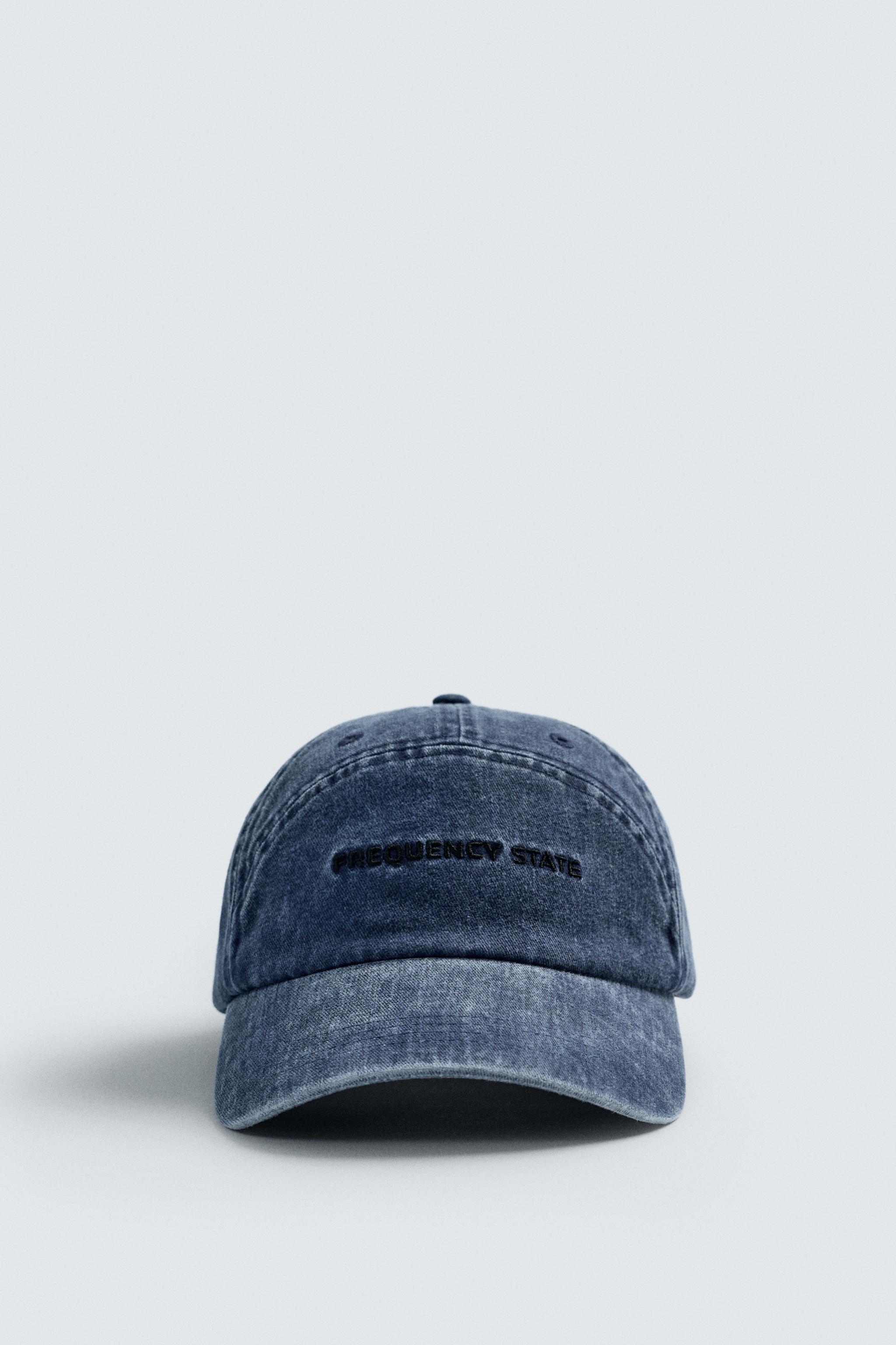 WASHED EMBROIDERED TEXT CAP